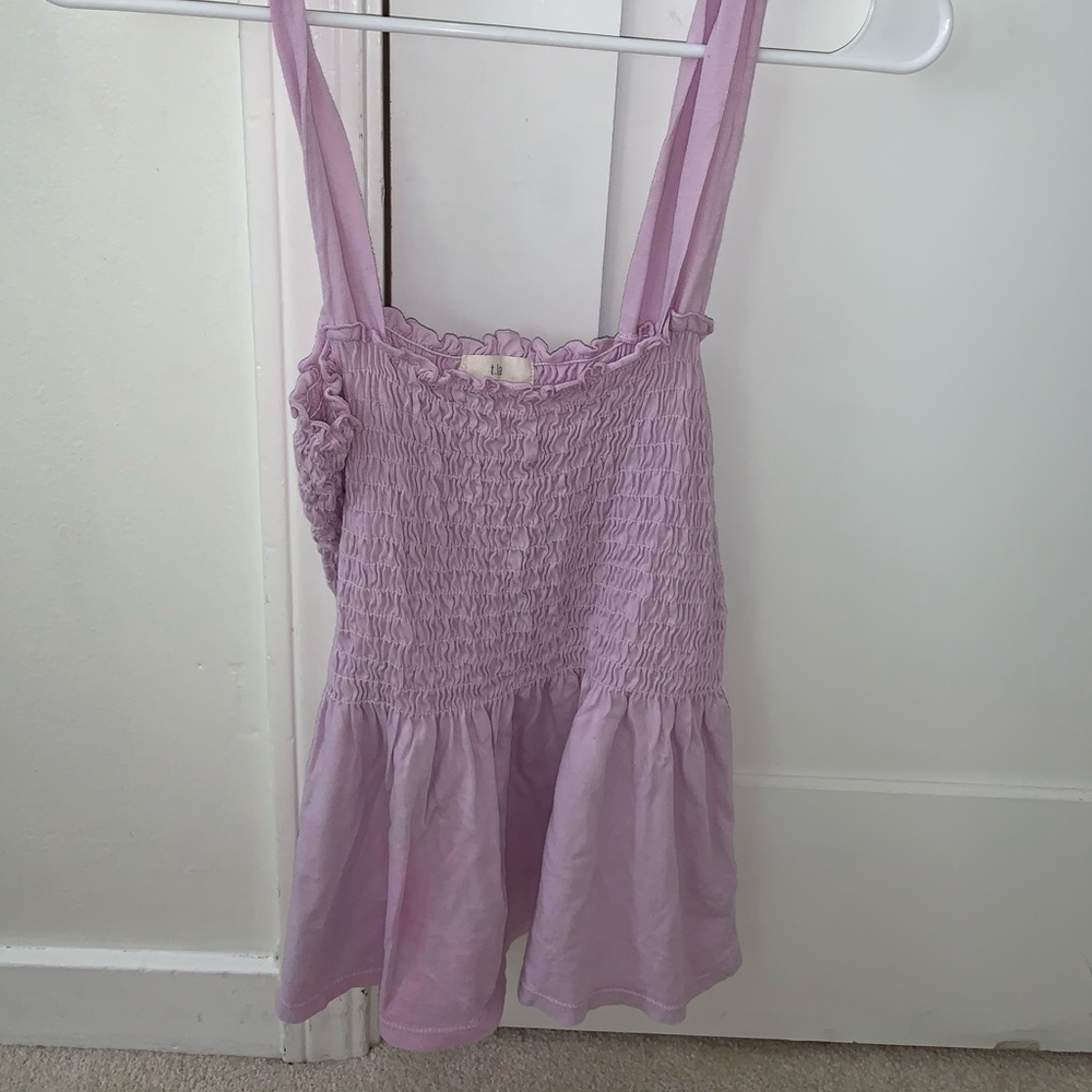 Anthropologie purple tight / flowy tank!